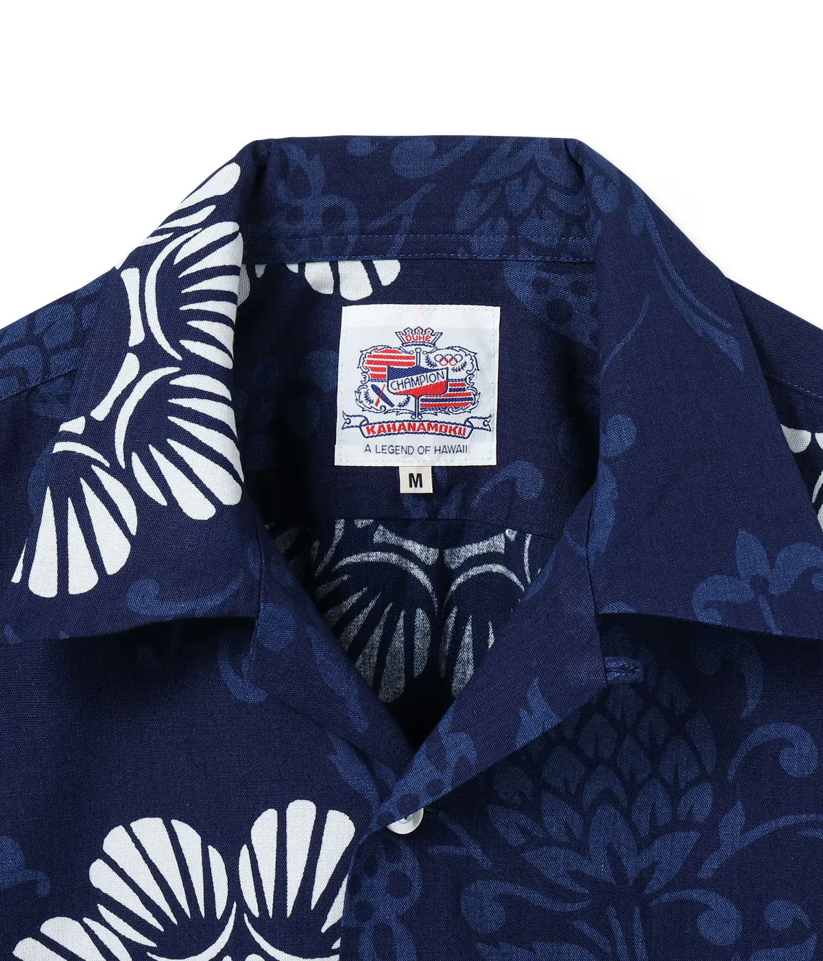 DK39642 Duke Kahanamoku Indigo Cotton Hawaiian Shirt "Duke's Paleu" Navy sold by Brooklyn Clothing Co. product image thumbnail 3