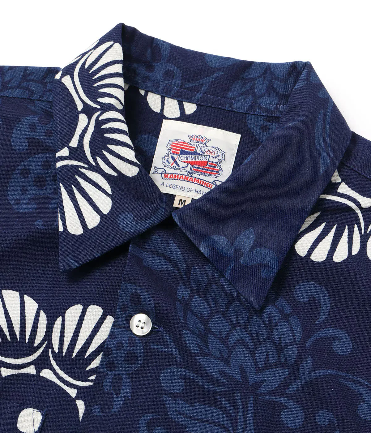 DK39642 Duke Kahanamoku Indigo Cotton Hawaiian Shirt "Duke's Paleu" Navy sold by Brooklyn Clothing Co. product image thumbnail 2