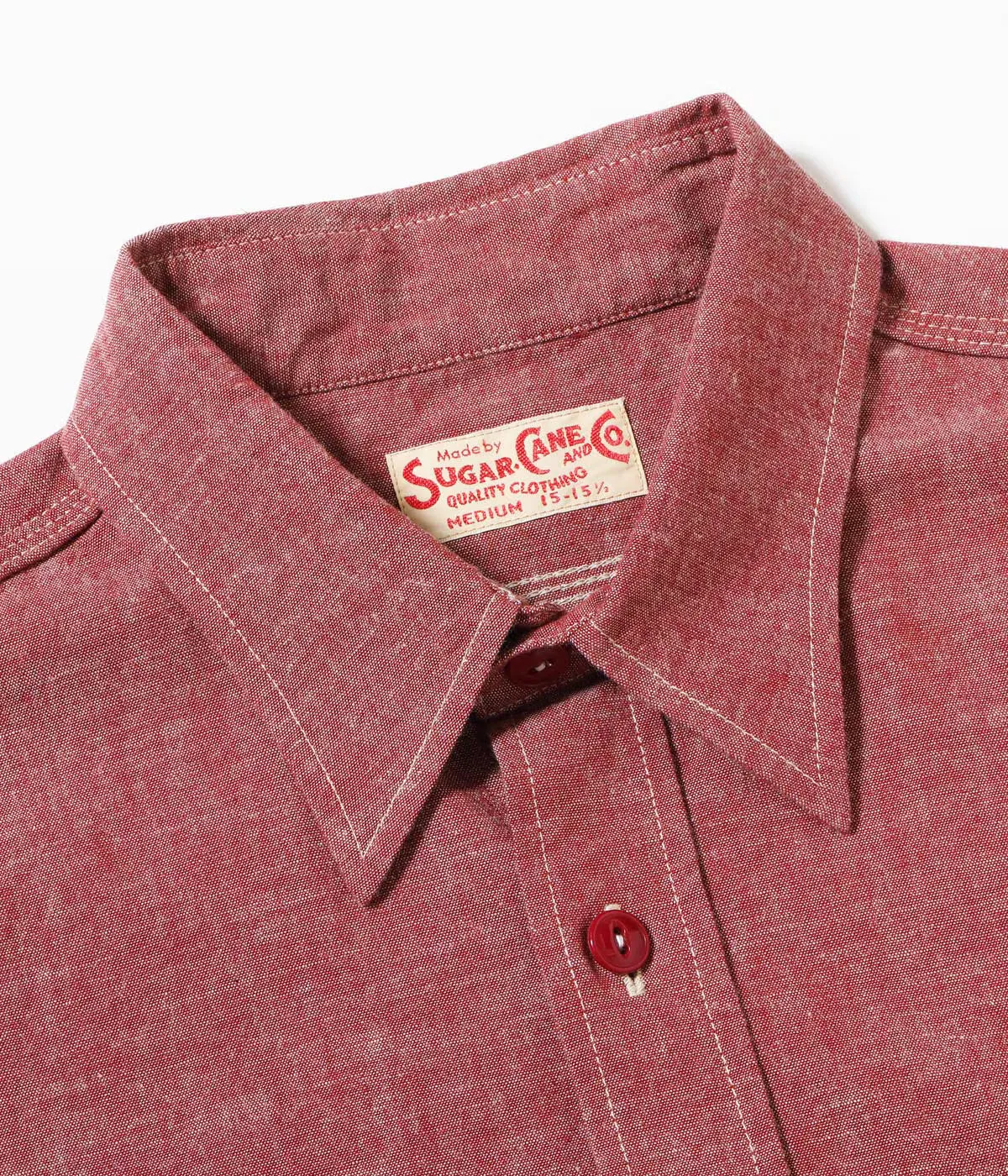 SC39703 Red Chambray S/S Work Shirt sold by Brooklyn Clothing Co. product image thumbnail 2