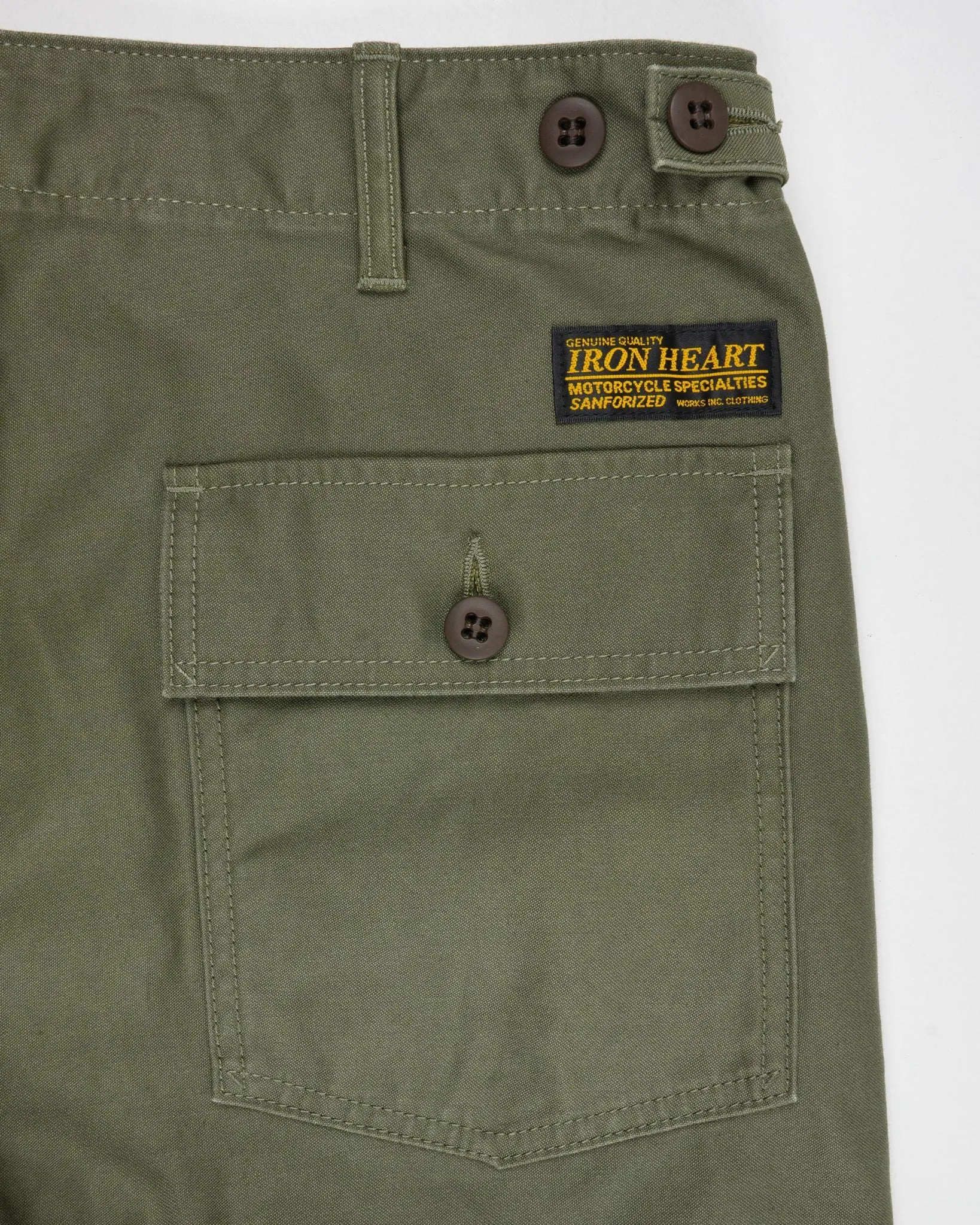 IH-744-GRN 10oz Back Sateen Baker Pants Army Green sold by Brooklyn Clothing Co. product image thumbnail 2