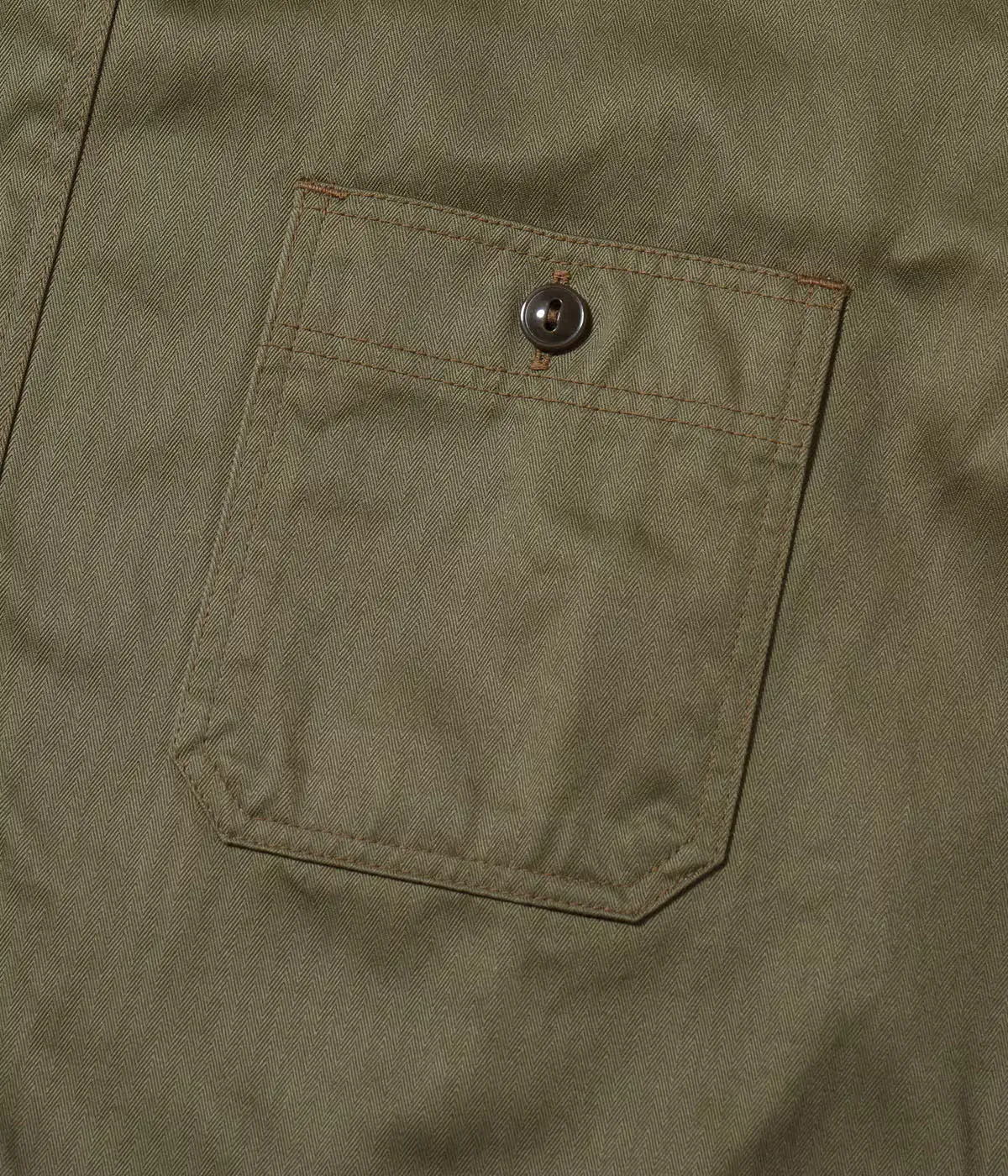 BR39730 Herringbone Short Sleeve Work Shirt Olive sold by Brooklyn Clothing Co. product image thumbnail 3