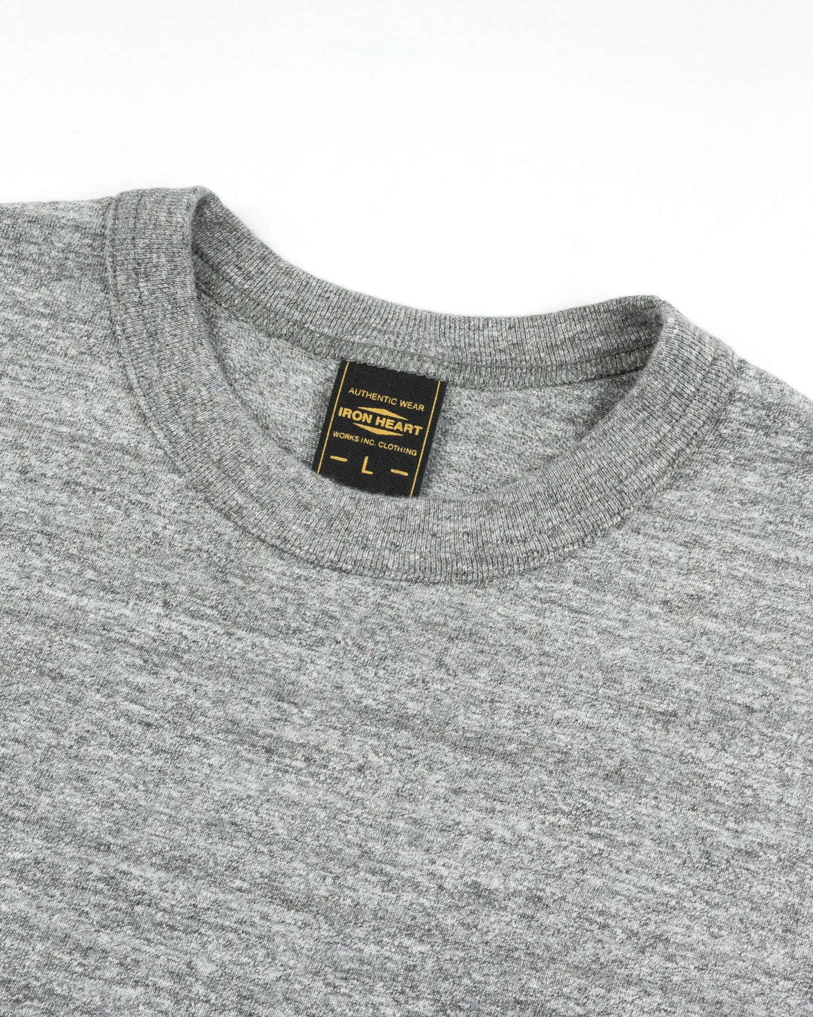 IHT-1610L-LGR 6.5oz Loopwheel Tee Light Grey sold by Brooklyn Clothing Co. product image thumbnail 2