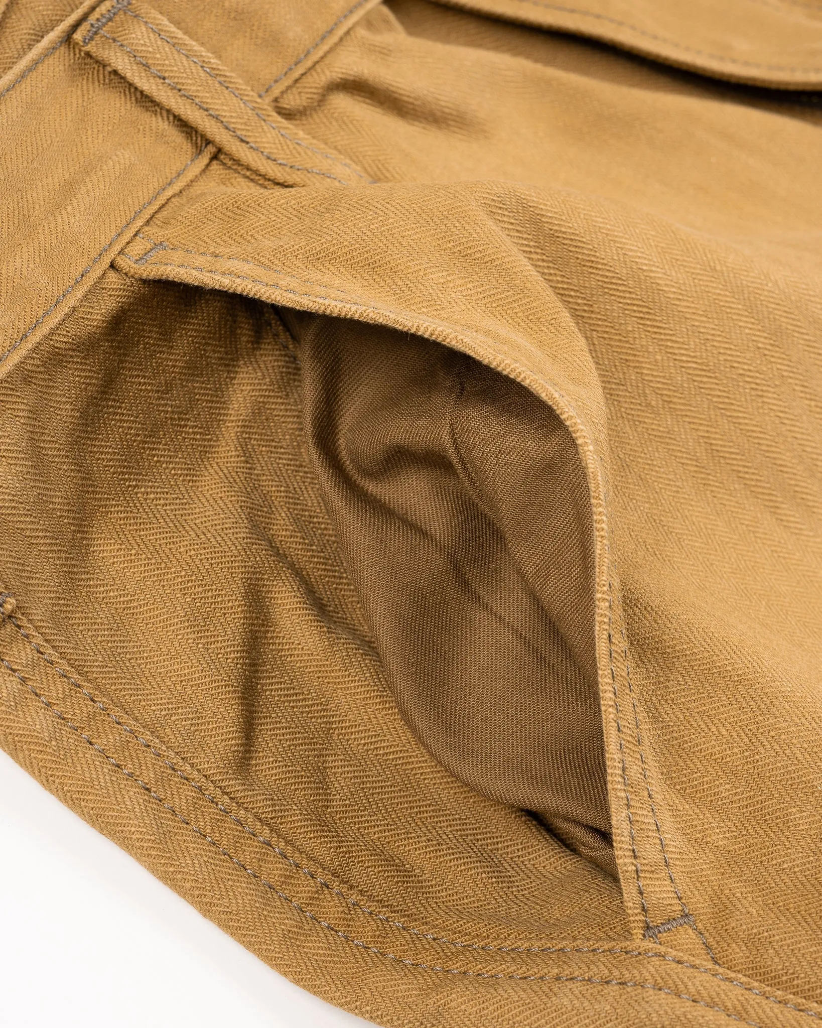 IH-748-BRN 10oz Herringbone Wide Pants Brown sold by Brooklyn Clothing Co. product image thumbnail 5