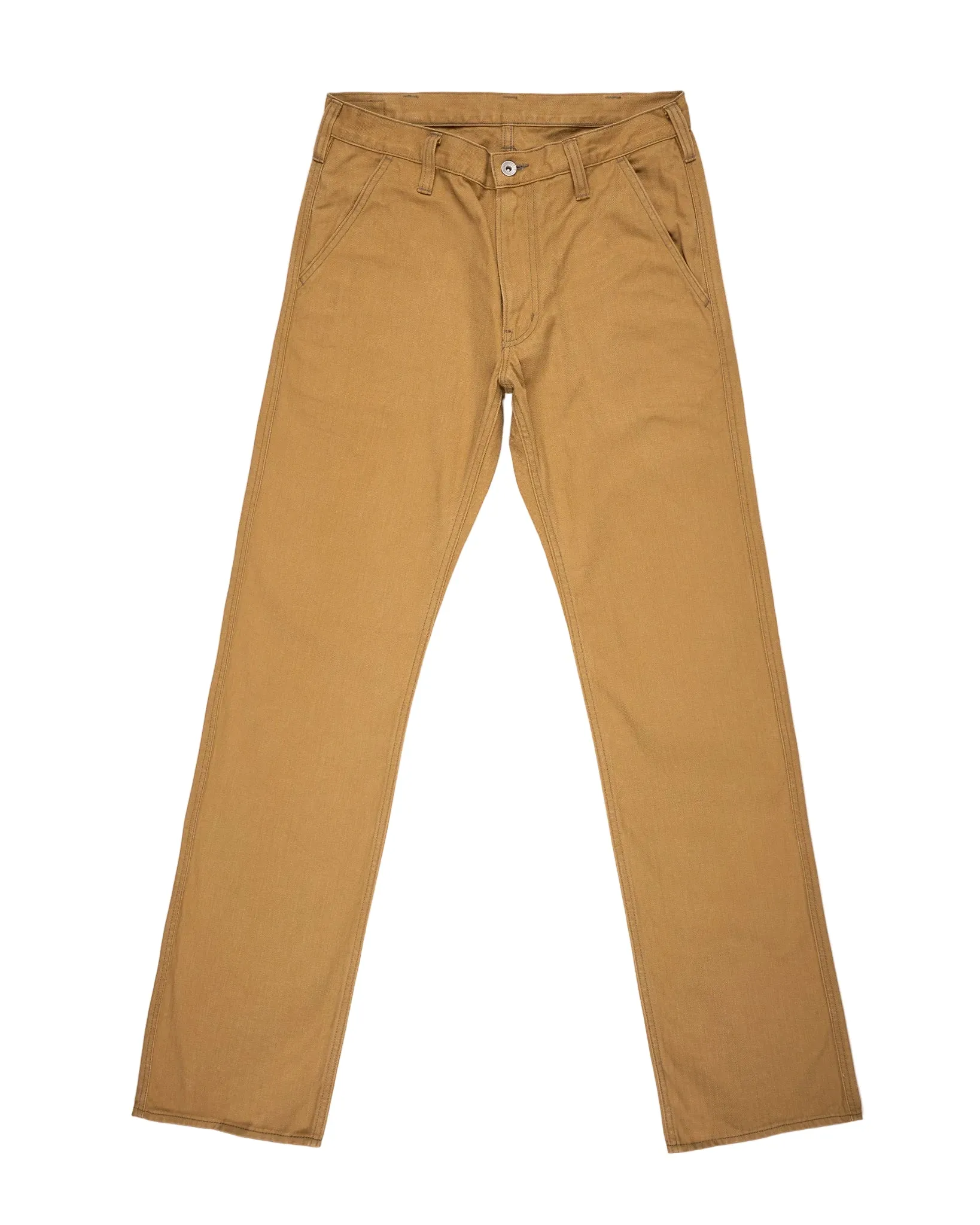 IH-748-BRN 10oz Herringbone Wide Pants Brown sold by Brooklyn Clothing Co.