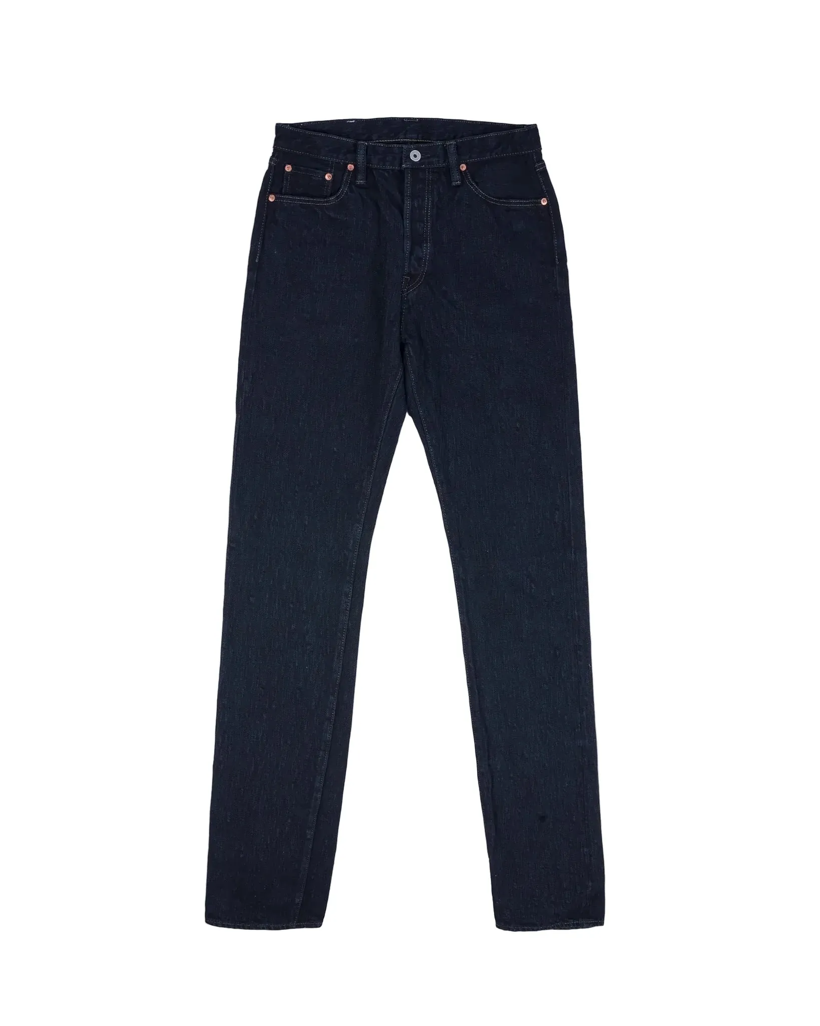 IH-888S-SLBod 16oz Slubby Selvedge Denim Relaxed Tapered Cut Indigo Overdyed Black sold by Brooklyn Clothing Co.
