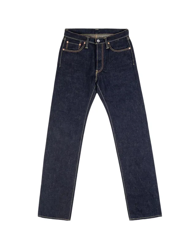 IH-634S-18 18oz Vintage Selvedge Denim Straight Cut Indigo made by Iron Heart