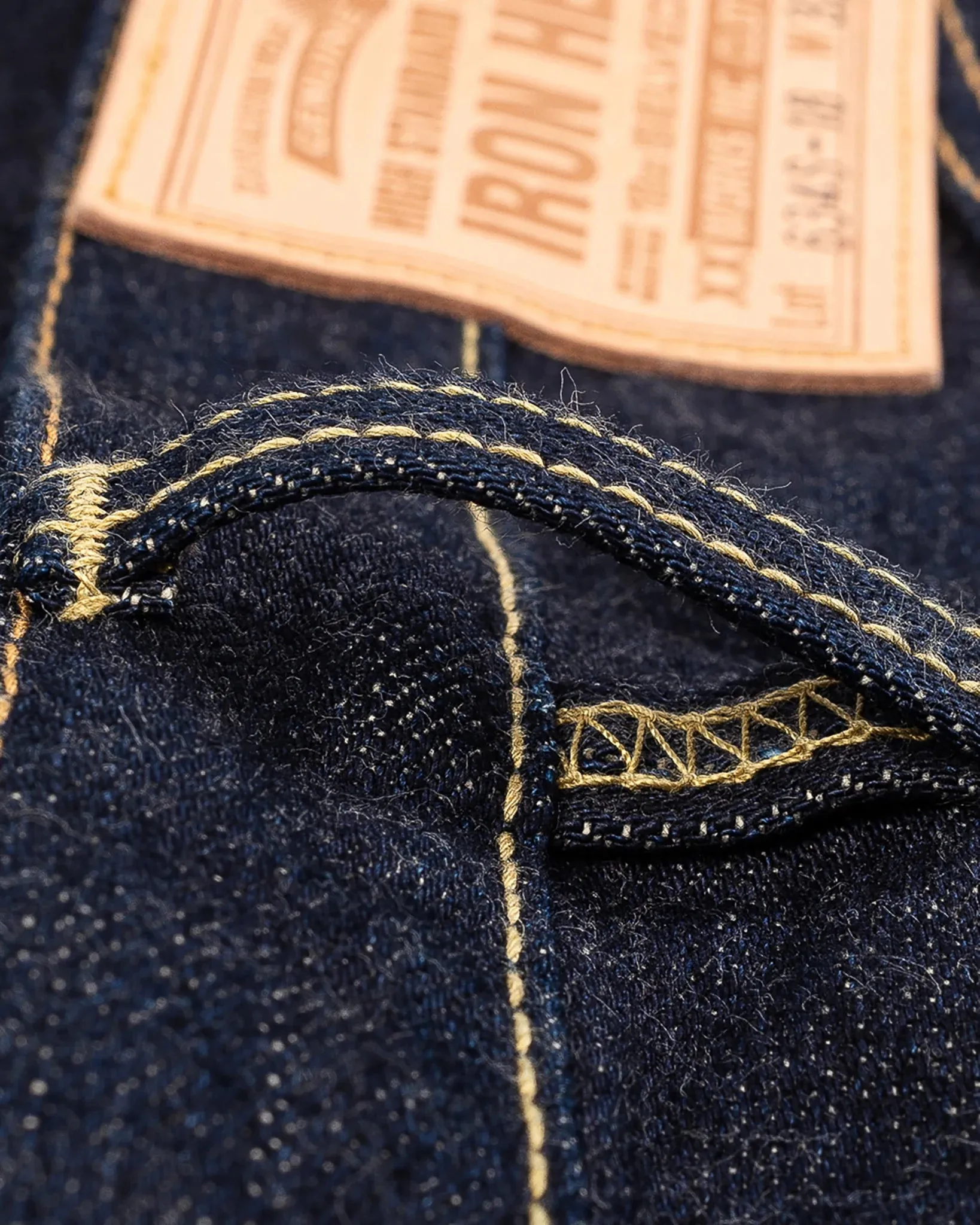 IH-634S-18 18oz Vintage Selvedge Denim Straight Cut Indigo sold by Brooklyn Clothing Co. product image thumbnail 5