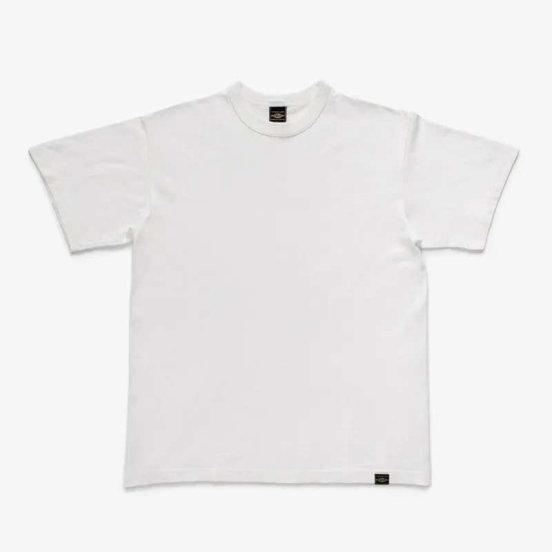 IHT-1610L-WHT 6.5oz Loopwheel Tee White made by Iron Heart