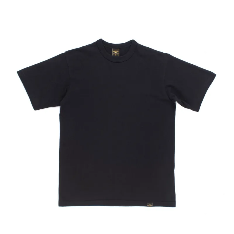 IHT-1610L-BLK 6.5oz Loopwheel Tee Black made by Iron Heart