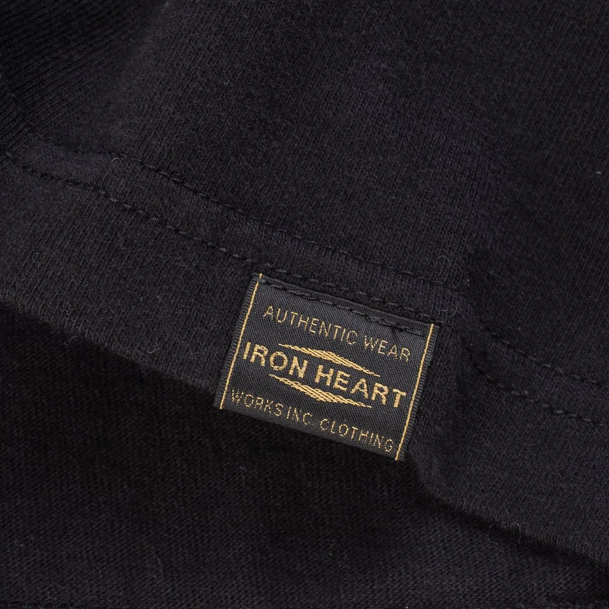 IHT-1610L-BLK 6.5oz Loopwheel Tee Black sold by Brooklyn Clothing Co. product image thumbnail 2