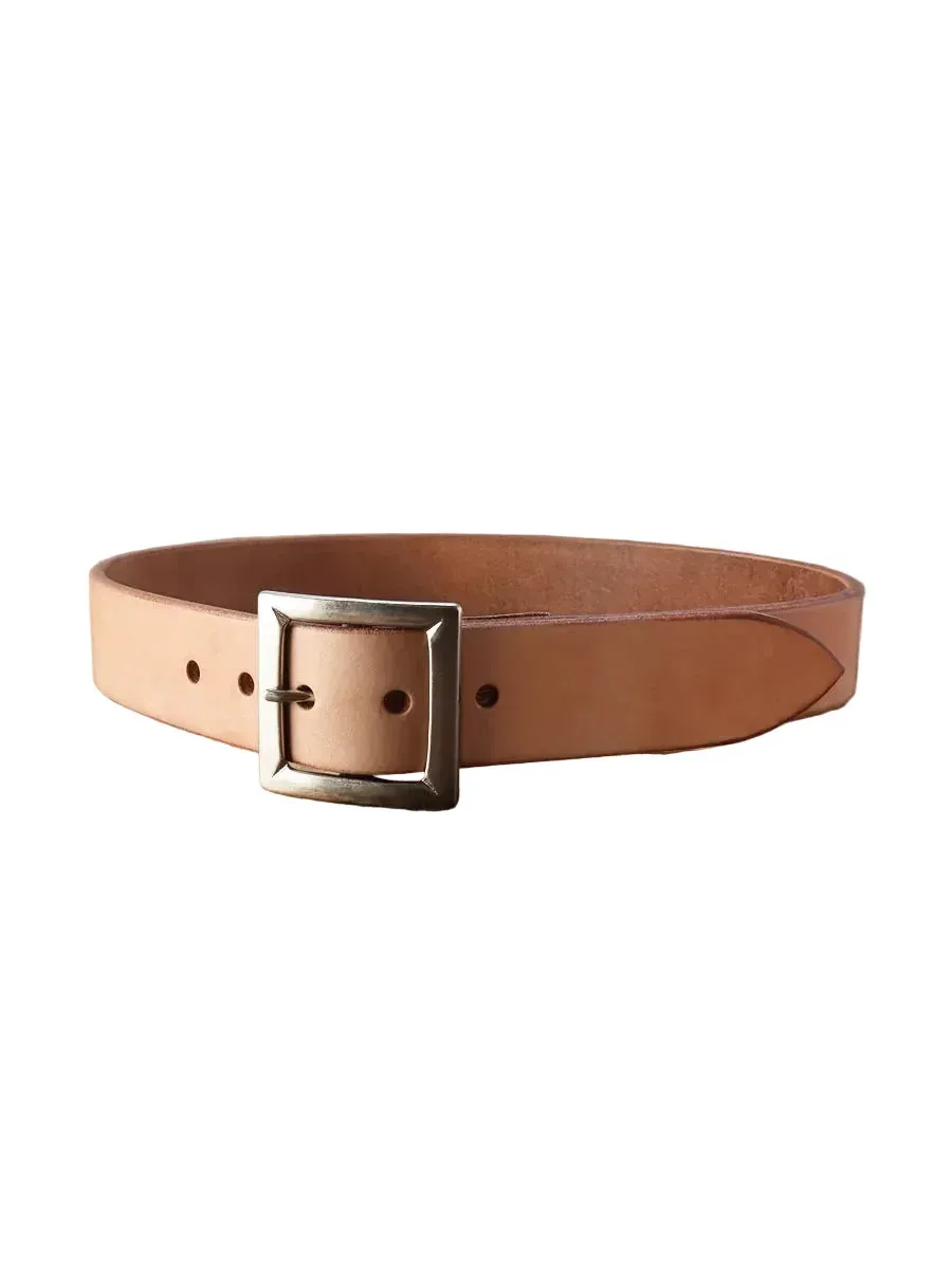 FN-BE-L004 UK Saddle Leather Garrison Belt Tan sold by Brooklyn Clothing Co.