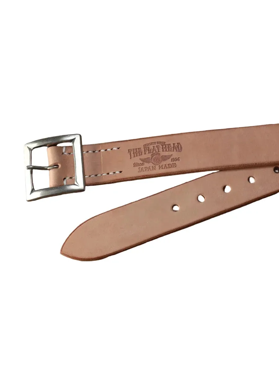 FN-BE-L004 UK Saddle Leather Garrison Belt Tan sold by Brooklyn Clothing Co. product image thumbnail 2