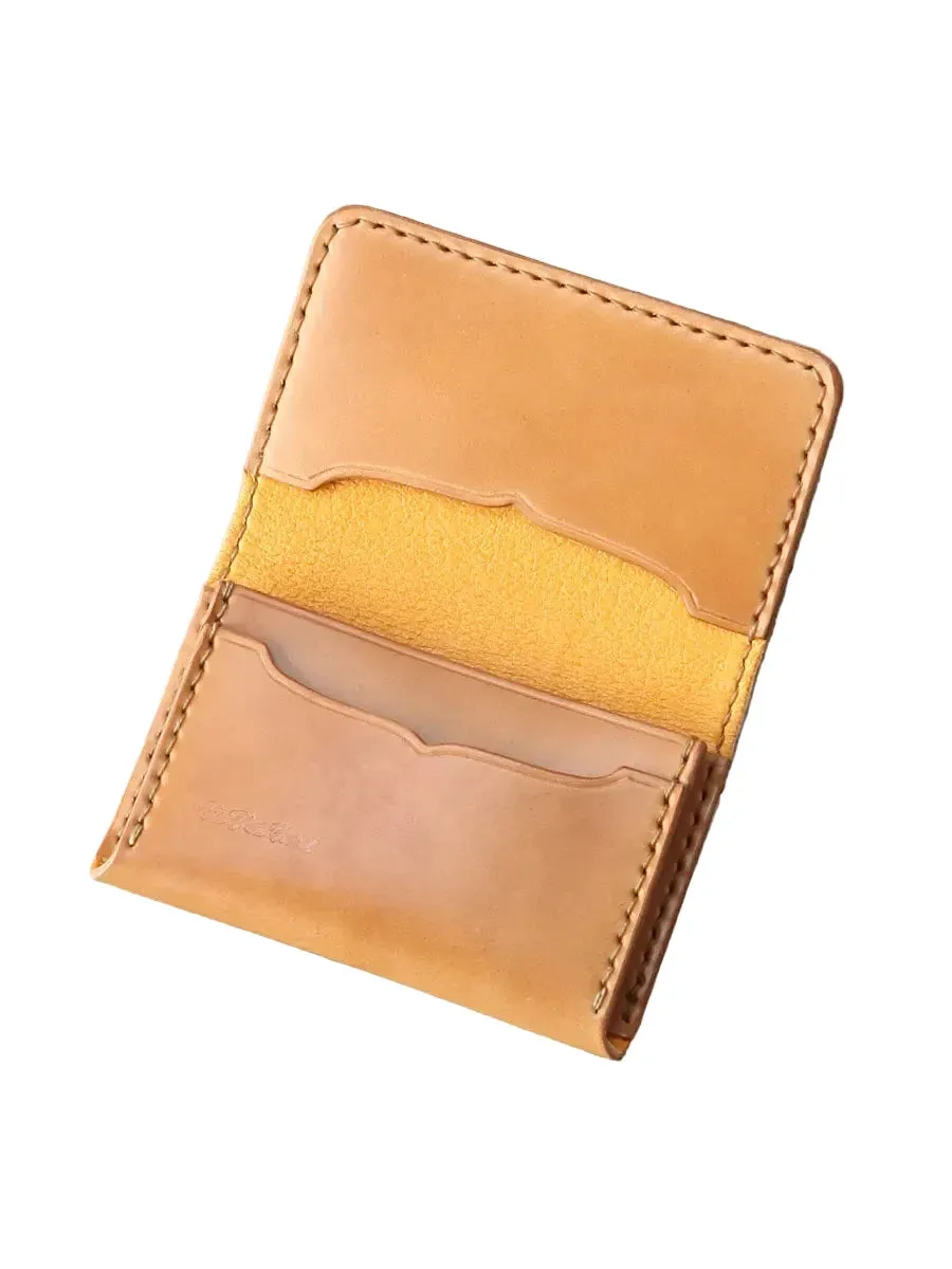 FN-C4C4-3 Cordovan Card Case Camel sold by Brooklyn Clothing Co. product image thumbnail 2