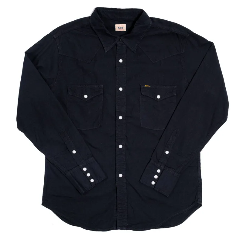 522511 Western Shirt 5oz Chambray Black made by Brooklyn Clothing Co.