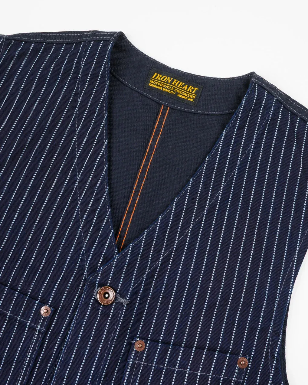 IHV-02-BLK 12oz Wabash /Duck Work Vest Indigo/Navy sold by Brooklyn Clothing Co. product image thumbnail 2