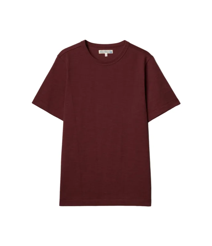 The Originals 1950s Men’s Loopwheeled T-Shirt Classic Fit Burgundy made by Merz B. Schwanen