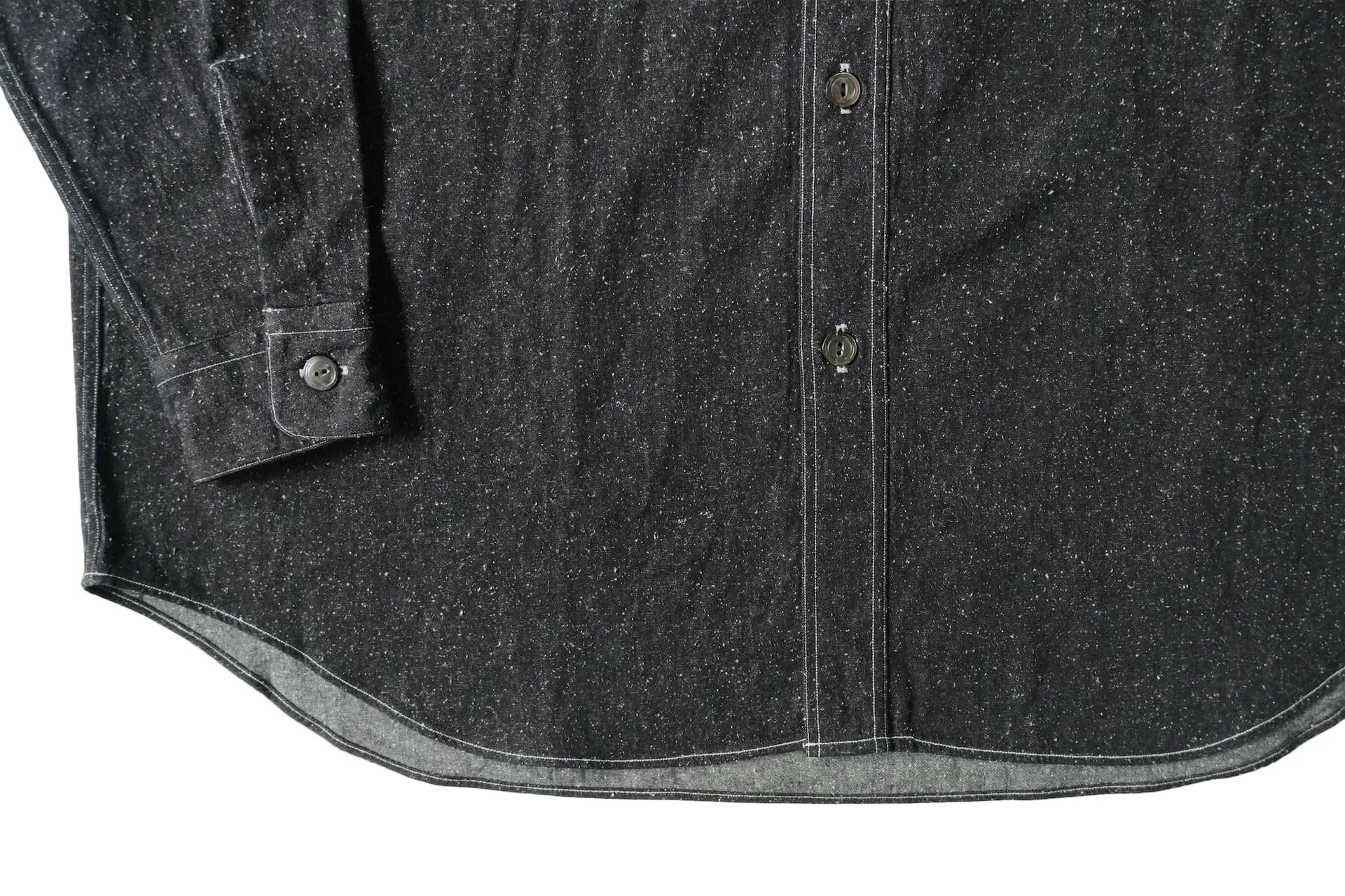 BS Work Shirt Black Cotton/Silk Chambray sold by Brooklyn Clothing Co. product image thumbnail 3