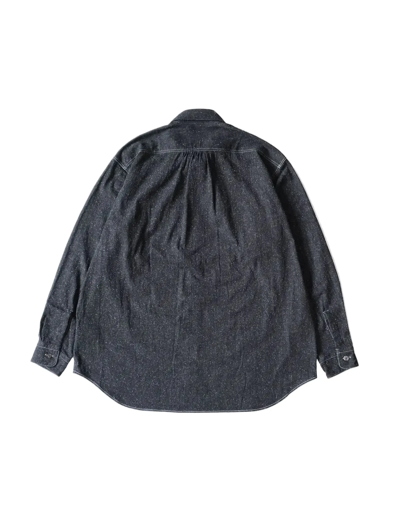BS Work Shirt Black Cotton/Silk Chambray sold by Brooklyn Clothing Co. product image thumbnail 2