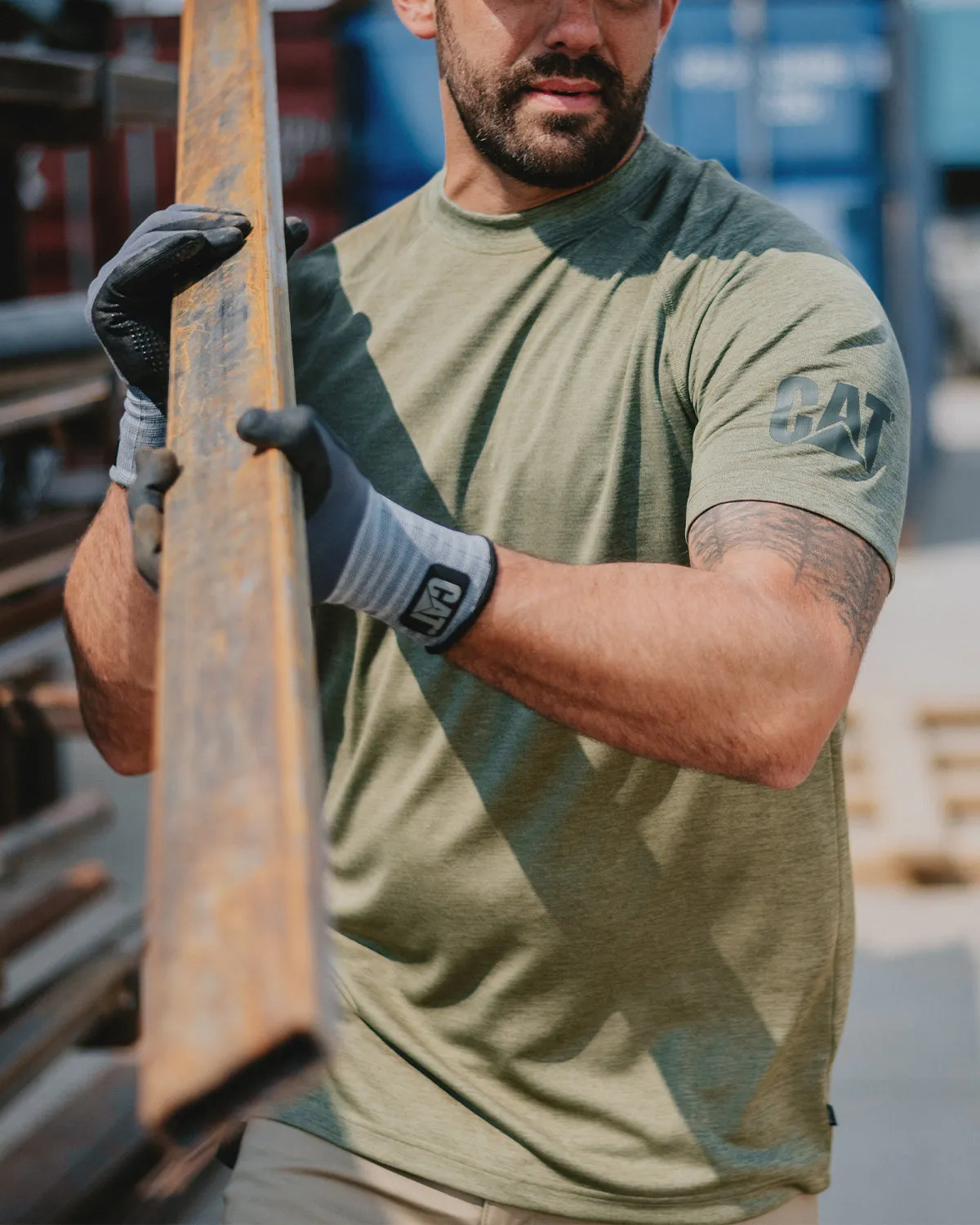 MEN'S LIGHTWEIGHT COOLING T-SHIRT sold by CAT Workwear product image thumbnail 3