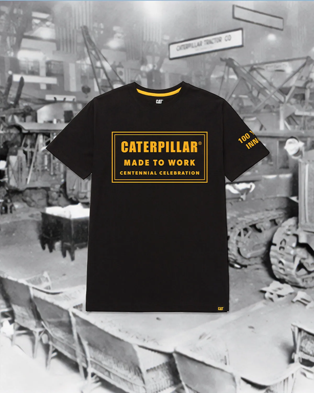 MEN'S MADE TO WORK CENTENNIAL T-SHIRT sold by CAT Workwear