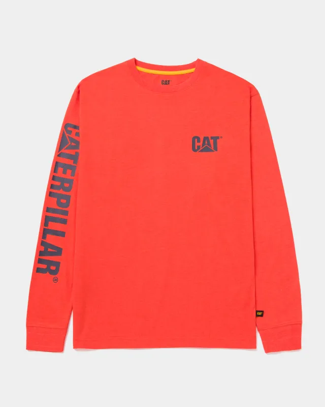 MEN'S TRADEMARK BANNER LONG SLEEVE T-SHIRT sold by CAT Workwear