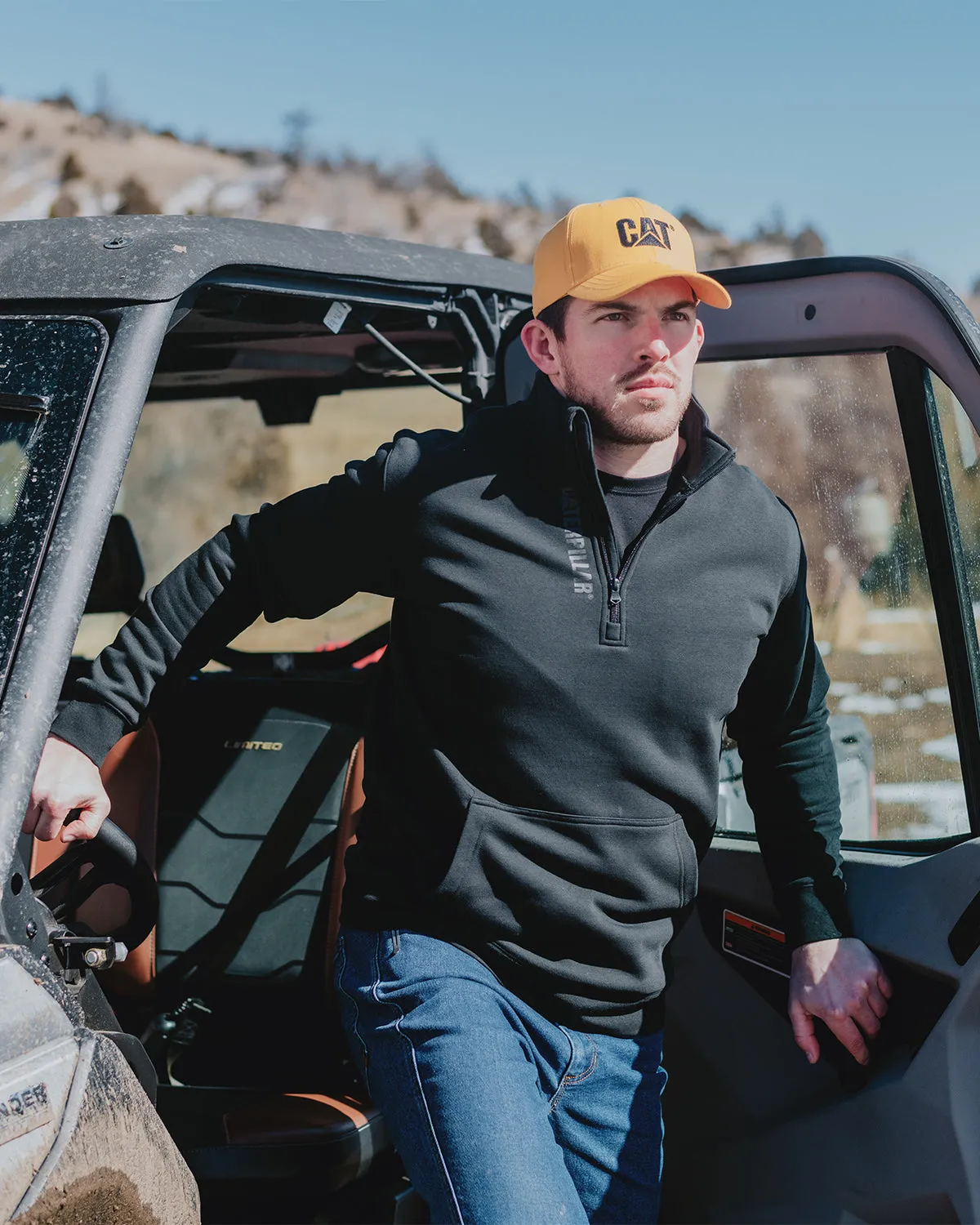 MEN'S MIDWEIGHT QUARTER ZIP SWEATSHIRT sold by CAT Workwear product image thumbnail 2