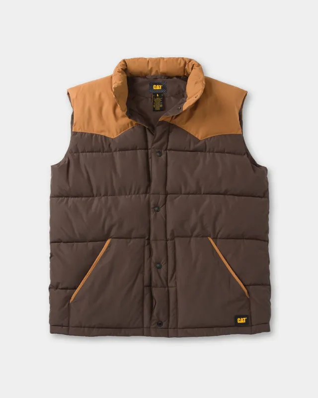 MEN'S BIG SKY PUFFER VEST sold by CAT Workwear