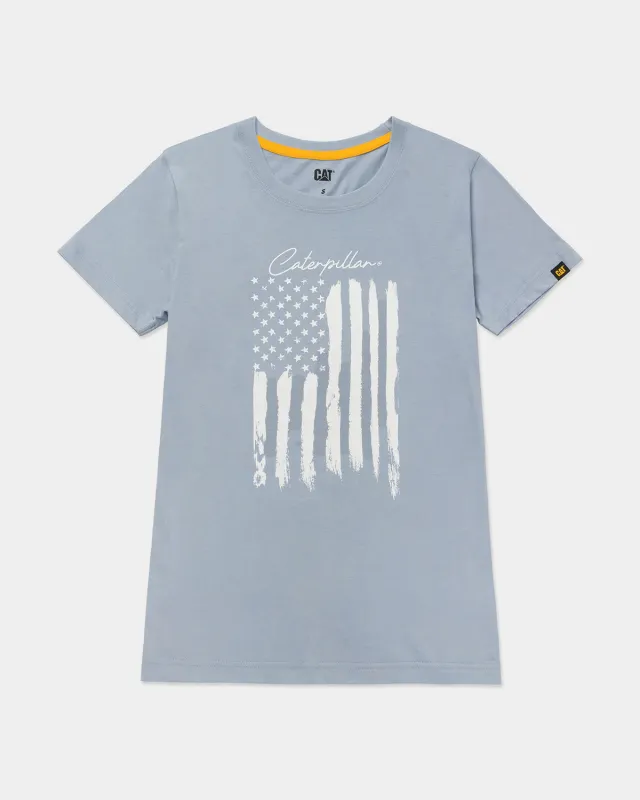 WOMEN'S FLAG GRAPHIC T-SHIRT sold by CAT Workwear