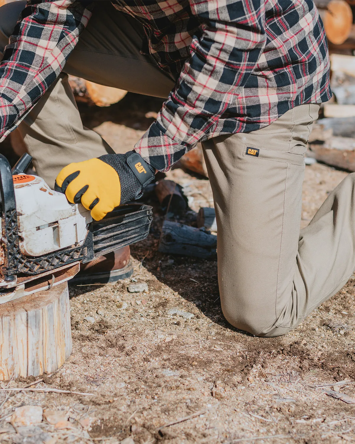 MEN'S STRETCH CANVAS UTILITY WORK PANTS - STRAIGHT FIT sold by CAT Workwear product image thumbnail 2
