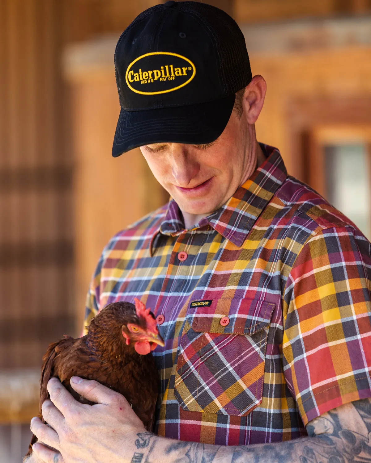 MEN'S PLAID WORK SHIRT sold by CAT Workwear product image thumbnail 2