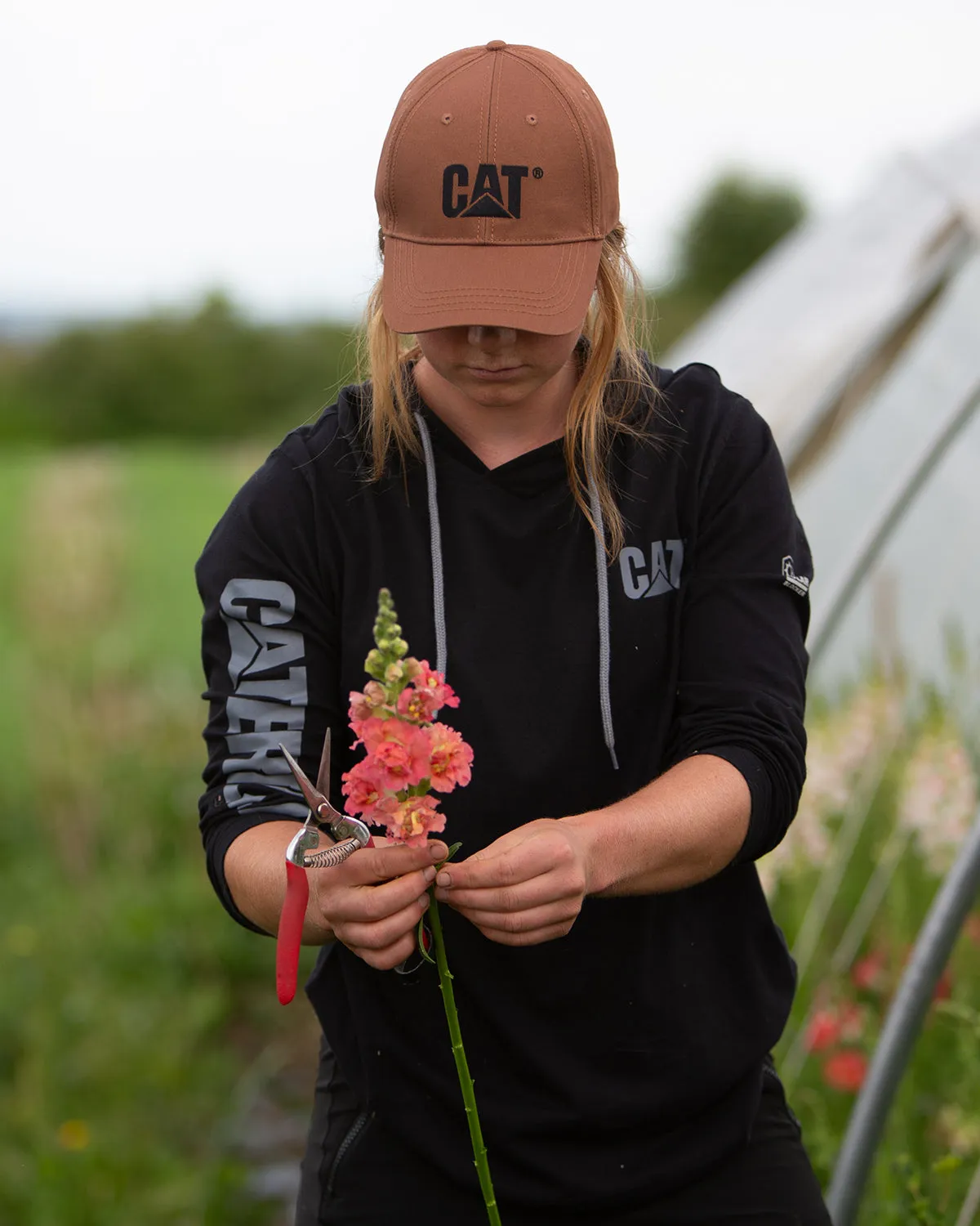 WOMEN'S UPF BANNER HOODED T-SHIRT sold by CAT Workwear product image thumbnail 3