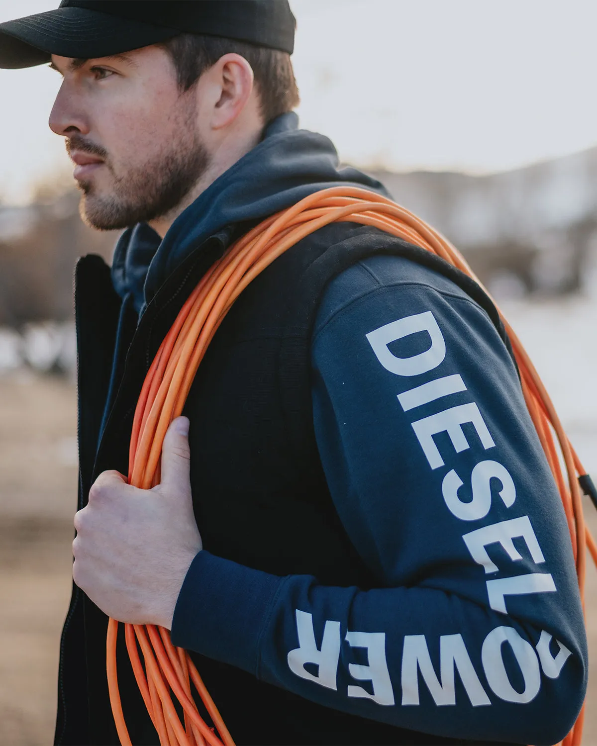 MEN'S DIESEL POWER PULLOVER HOODIE sold by CAT Workwear product image thumbnail 2