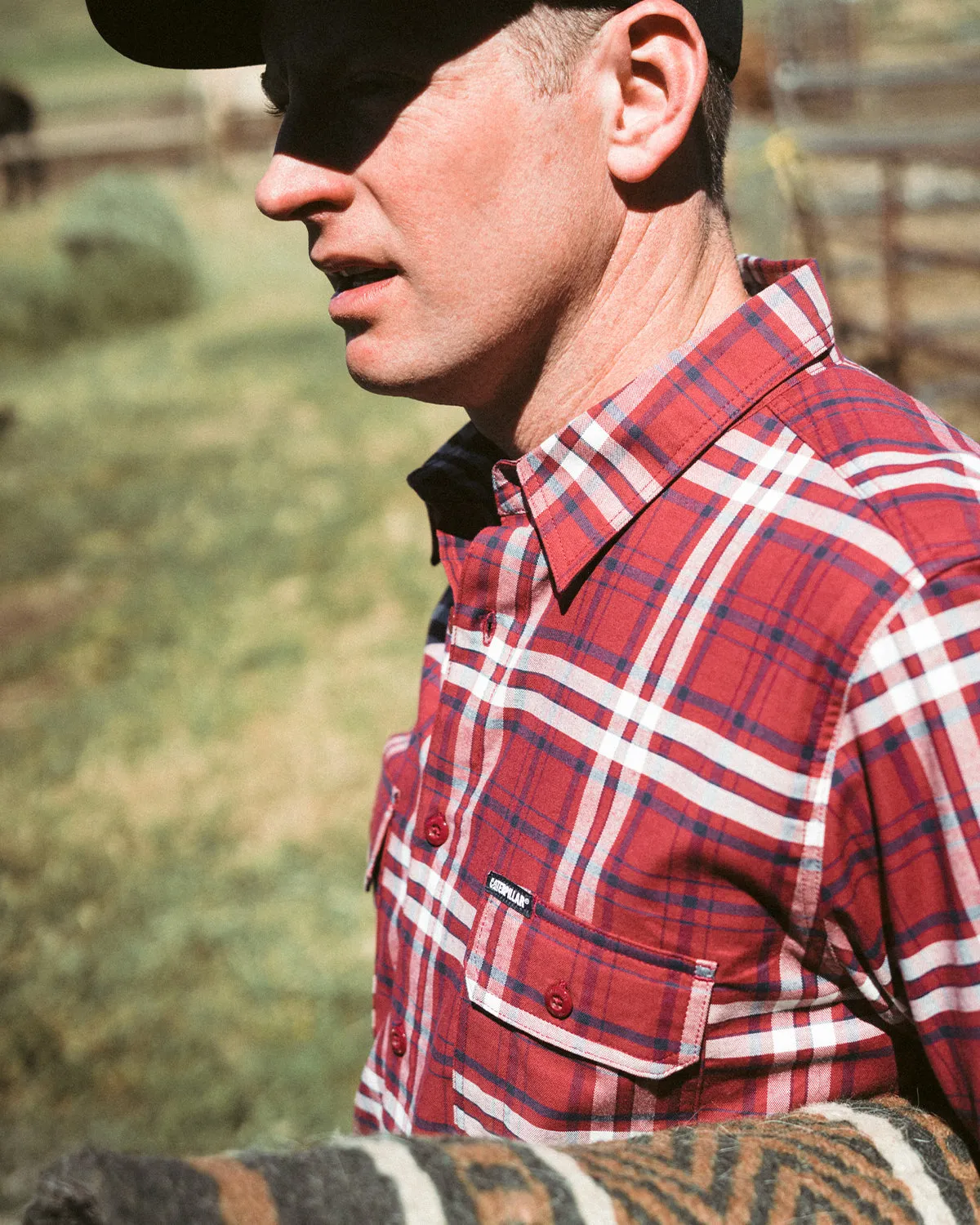 MEN'S PLAID LONG SLEEVE WORK SHIRT sold by CAT Workwear product image thumbnail 2