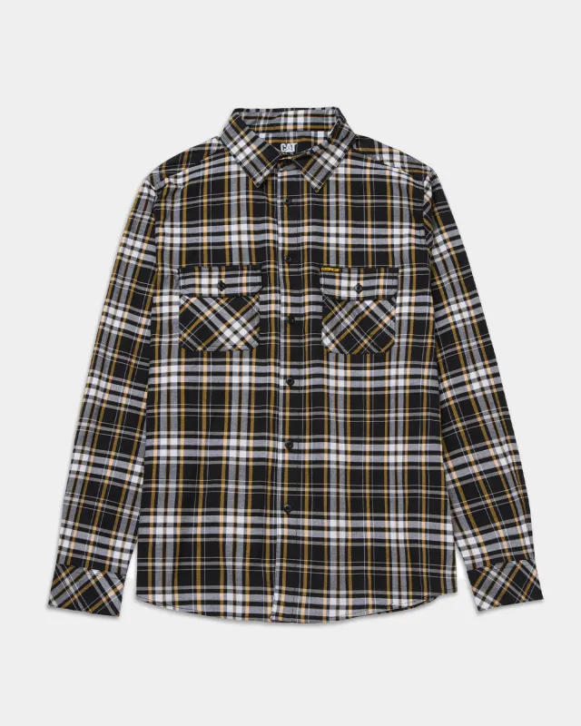 MEN'S PLAID LONG SLEEVE WORK SHIRT sold by CAT Workwear