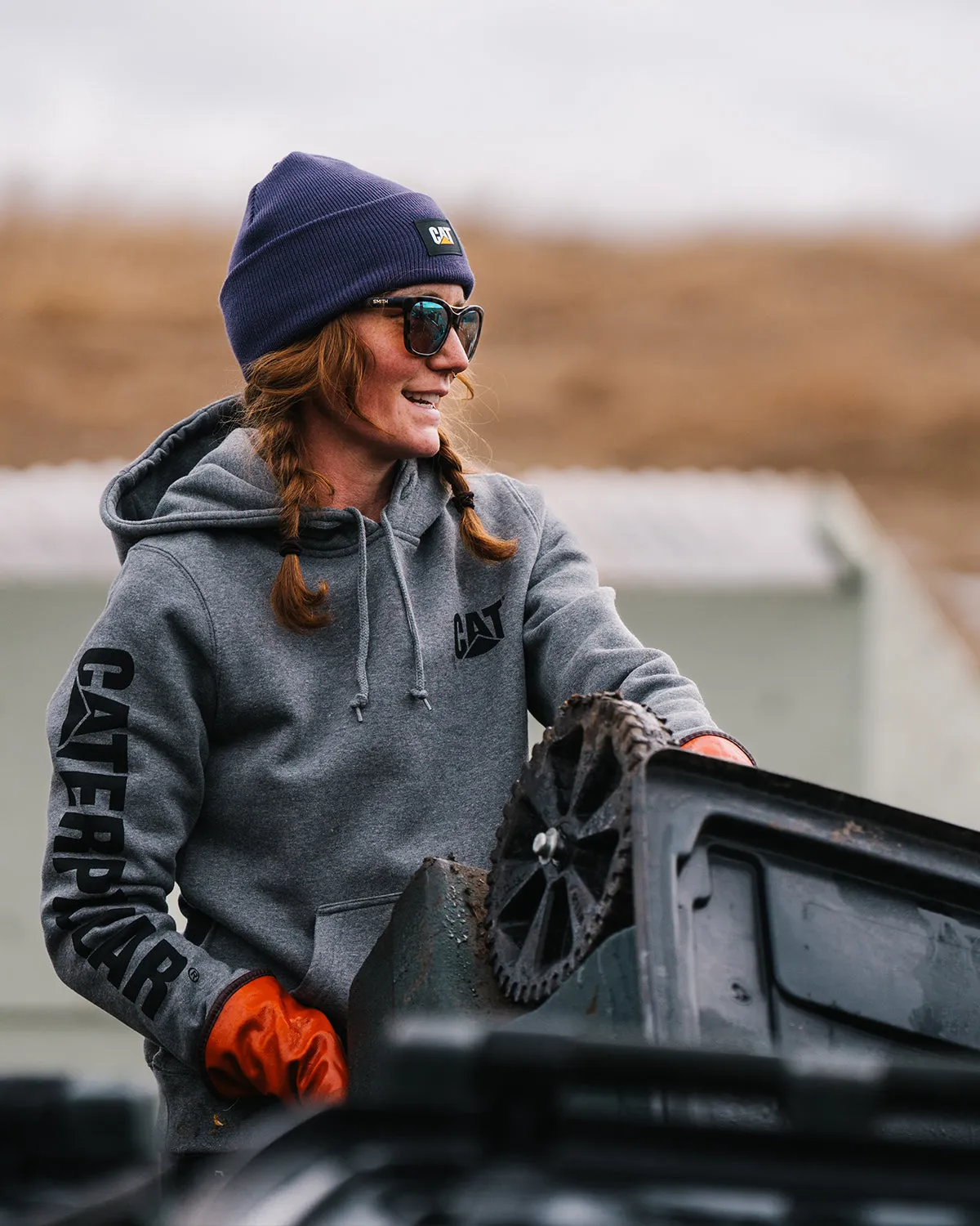 WOMEN'S TRADEMARK BANNER PULLOVER HOODIE sold by CAT Workwear product image thumbnail 2