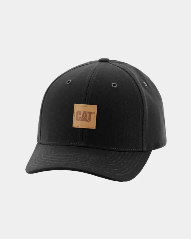 LEATHER PATCH CAP made by CAT Workwear