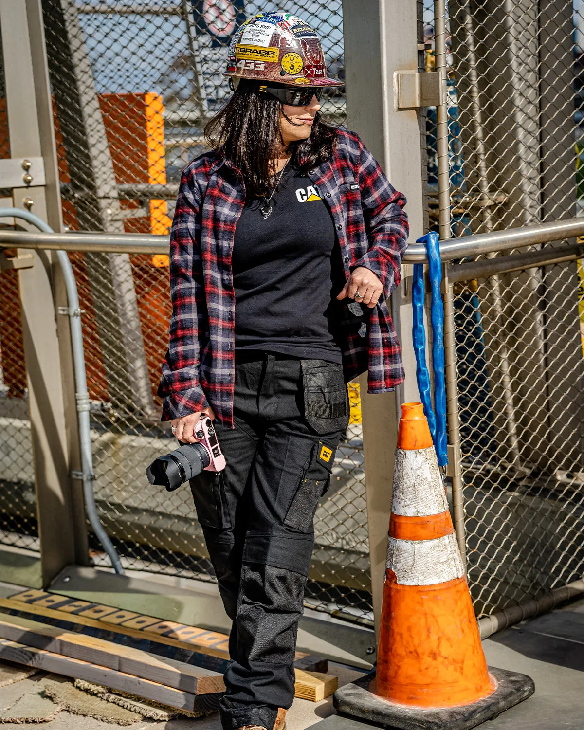 WOMEN'S STRETCH FLANNEL SHIRT sold by CAT Workwear product image thumbnail 2