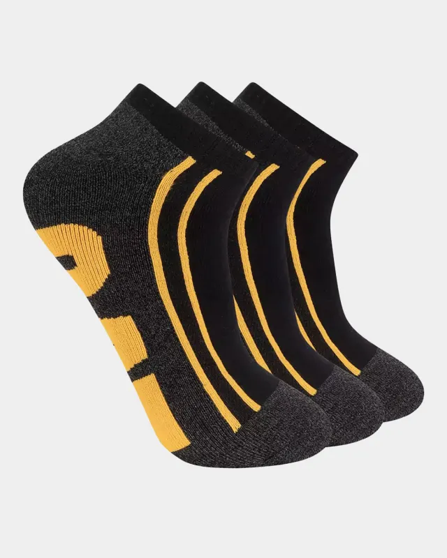 MEN'S LOGO HALF CUSHION QUARTER SOCKS (3 PACK) sold by CAT Workwear