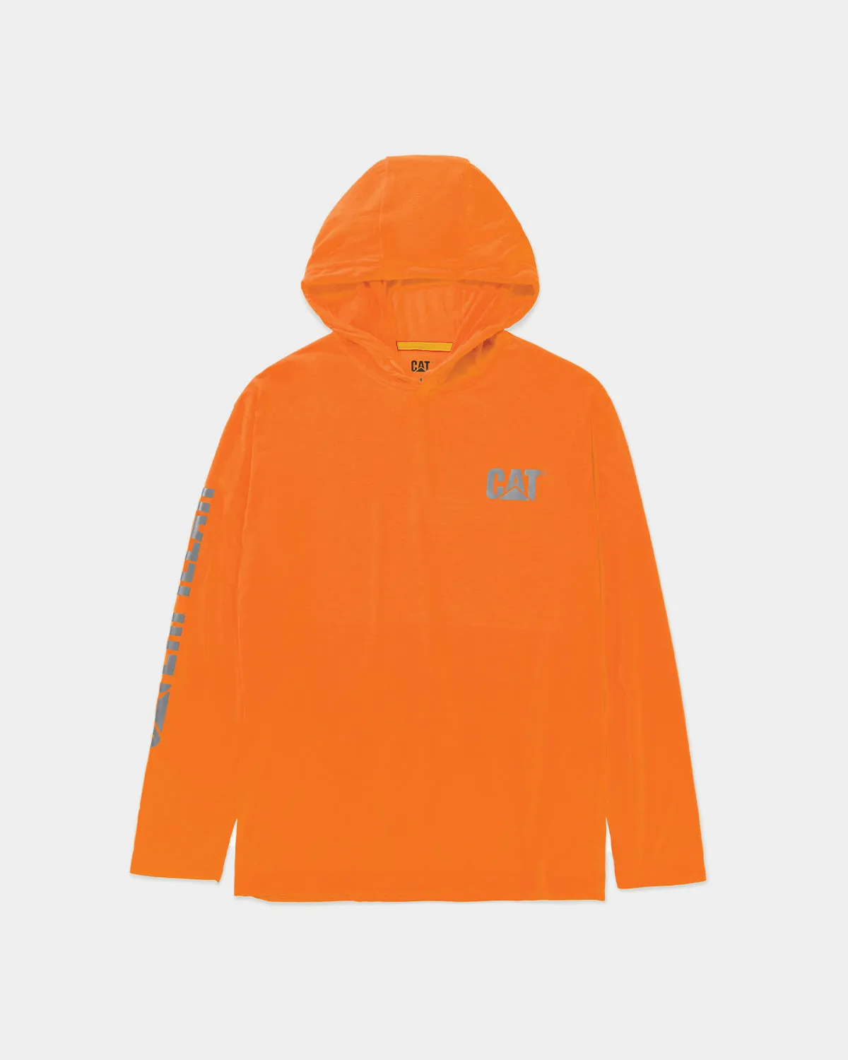 MEN'S HI-VIS UPF HOODED LONG SLEEVE T-SHIRT sold by CAT Workwear product image thumbnail 4