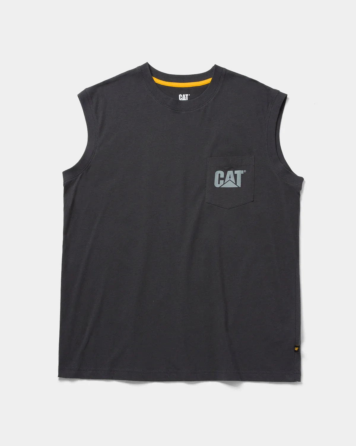 MEN'S TRADEMARK SLEEVELESS POCKET TEE sold by CAT Workwear product image thumbnail 4