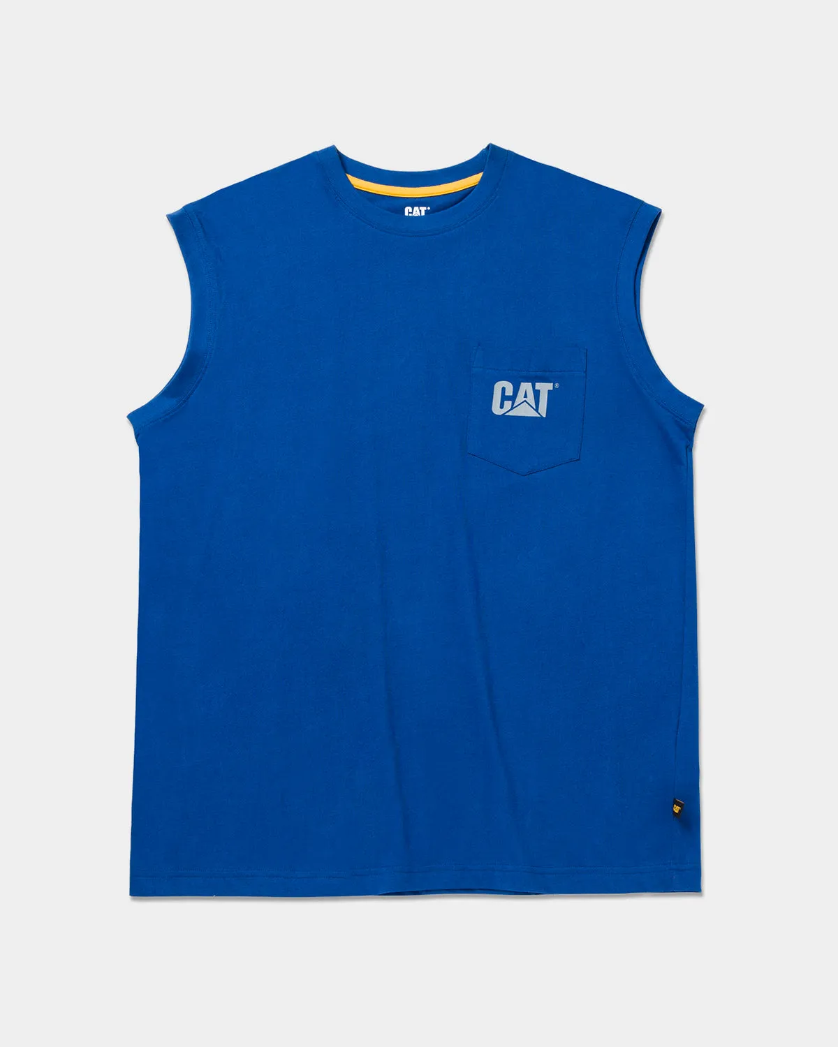 MEN'S TRADEMARK SLEEVELESS POCKET TEE sold by CAT Workwear product image thumbnail 5
