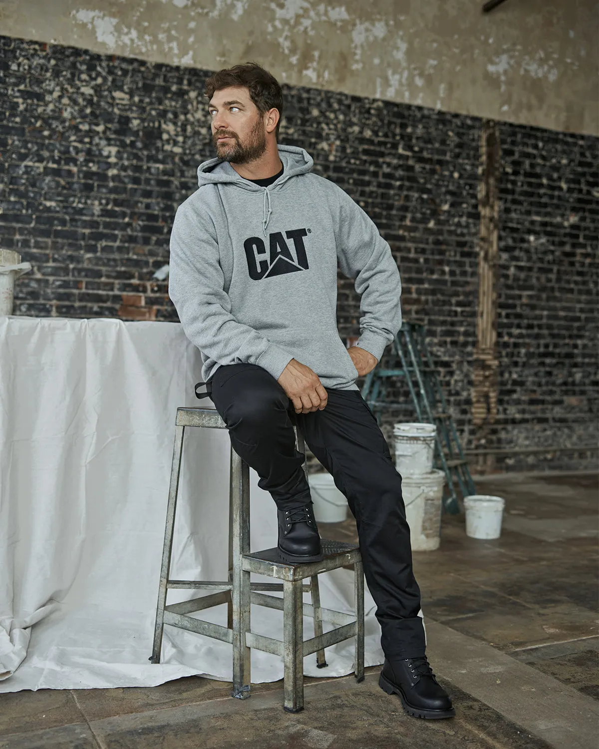 MEN'S TRADEMARK HOODIE sold by CAT Workwear product image thumbnail 2