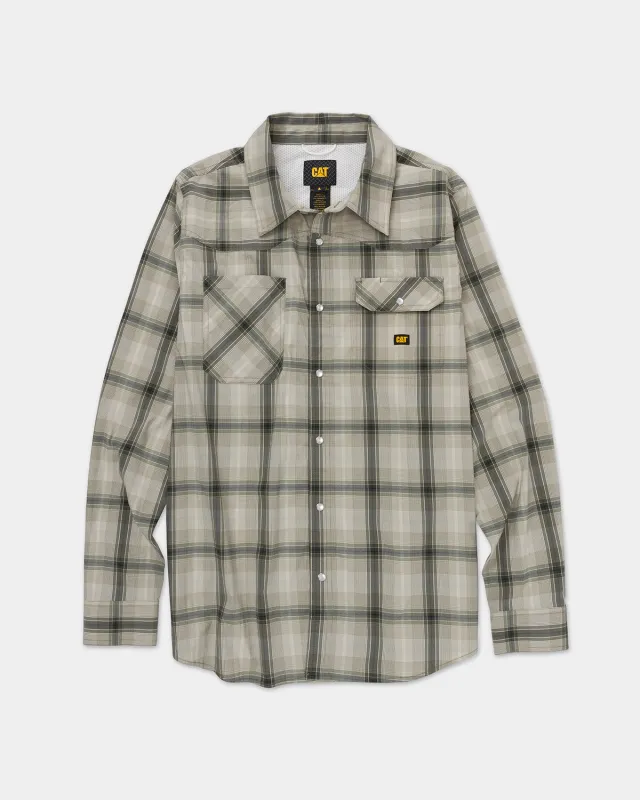 MEN'S LIGHTWEIGHT LS WESTERN SHIRT sold by CAT Workwear
