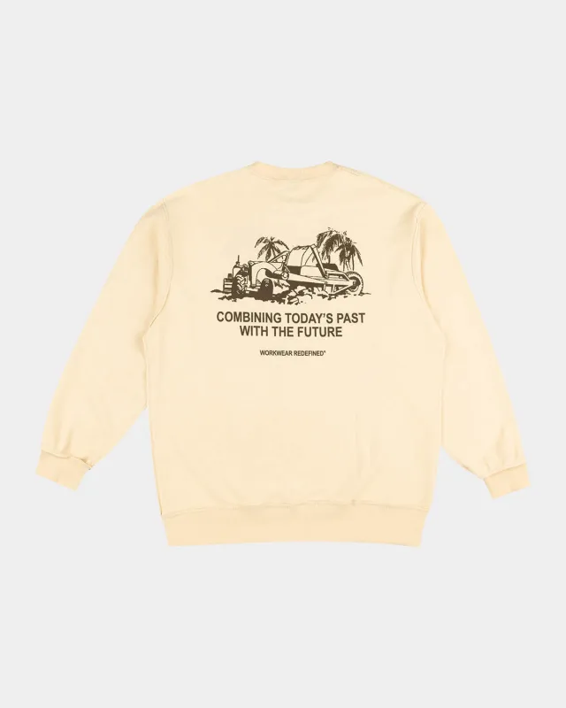 PAST AND FUTURE CREWNECK FLEECE made by CAT Workwear