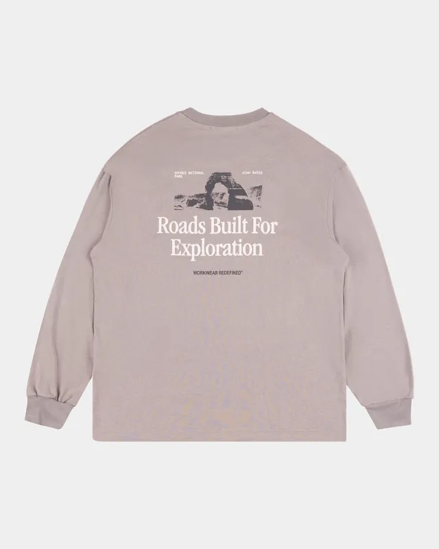 ROADS BUILT LONG SLEEVE T-SHIRT made by CAT Workwear