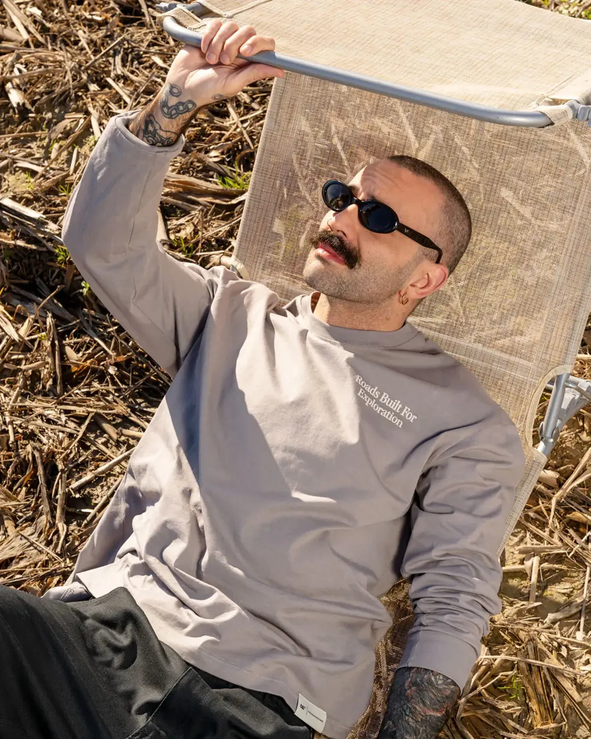 ROADS BUILT LONG SLEEVE T-SHIRT sold by CAT Workwear product image thumbnail 4