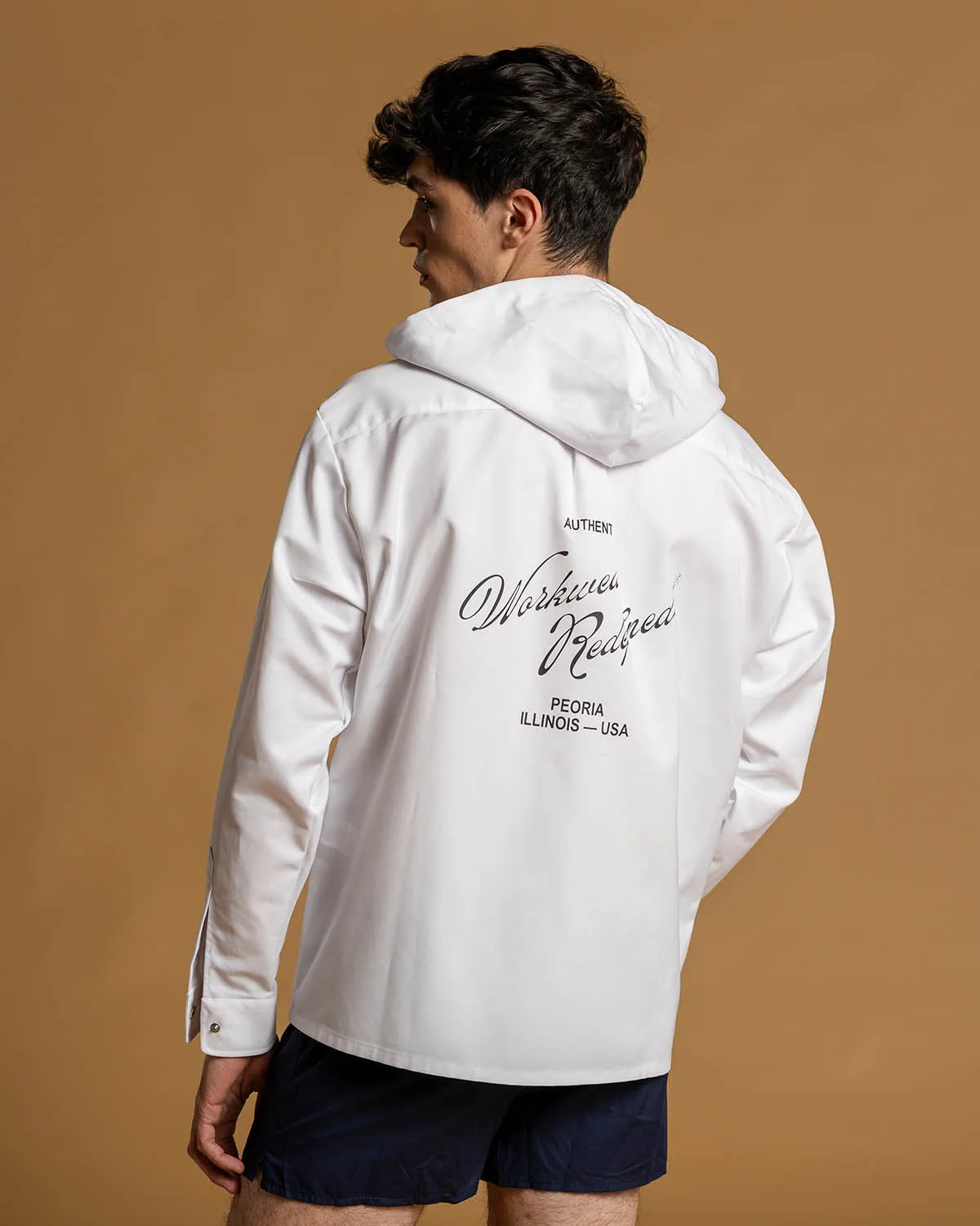 KLOPMAN TWILL HOODIE SHIRT sold by CAT Workwear product image thumbnail 2