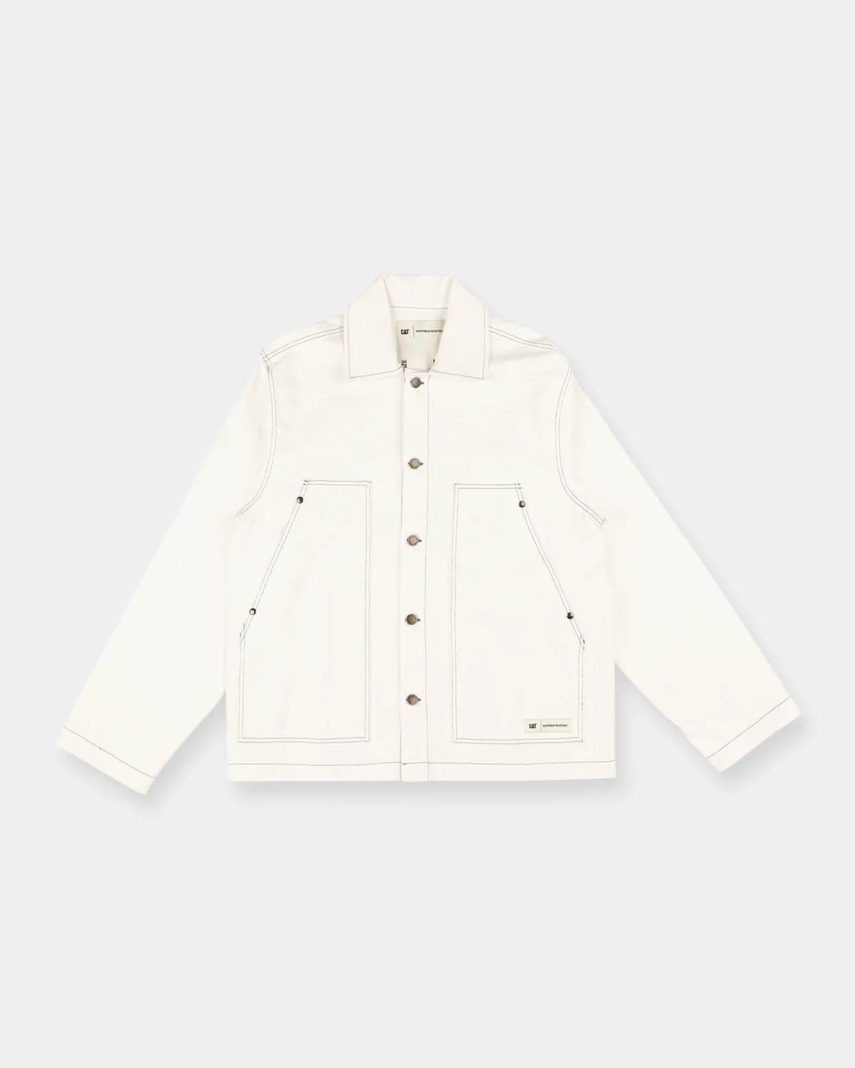 BIG POCKET BULL DENIM JACKET WITH CONTRAST STITCH sold by CAT Workwear