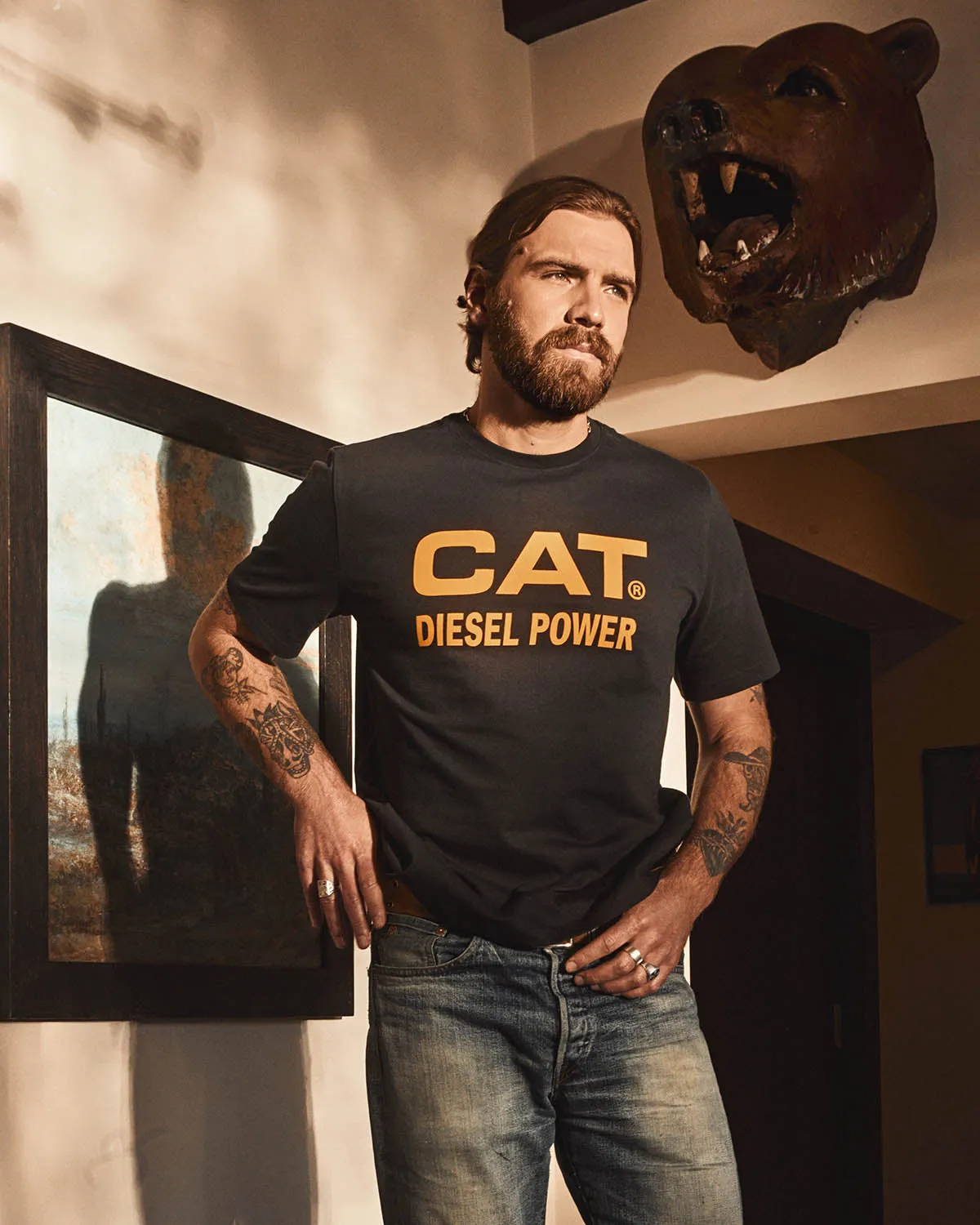 SHORT SLEEVE DIESEL POWER T-SHIRT CAT® WWR DESIGNED BY AVERY RANCH sold by CAT Workwear product image thumbnail 2