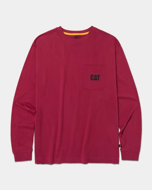 TOUGH CUT LONG SLEEVE POCKET T-SHIRT made by CAT Workwear